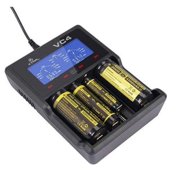 Xtar Vc4 Universal Li-İon/Ni-Mh/Ni-Cd Pil Şarj Cihazı ürün görseli 1