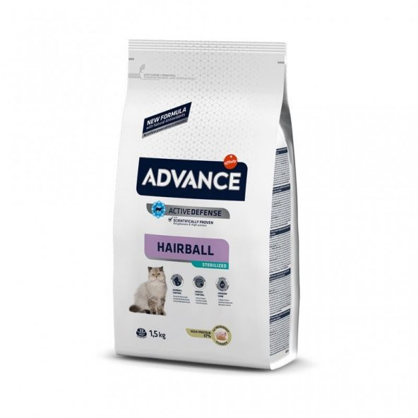 Advance Hairball Hindili Kısırlaştırılmış Kedi Maması 1.5 Kg ürün görseli 1