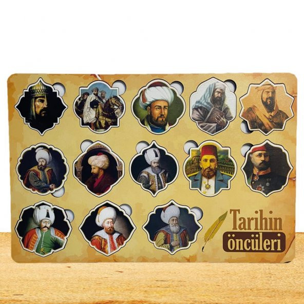 Moon Beavers Tarihin Öncüleri Ahşap Puzzle 83021,Eğitici Öğretici Ahşap Oyuncak ürün görseli 1