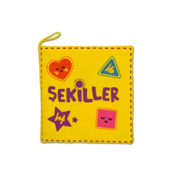Şekiller Kumaş Sessiz Kitap T395 - Bez Kitap ürün görseli 1