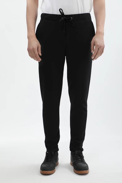 Erkek Regular Fit Sweatpant Eşofman Altı Siyah ürün görseli 1