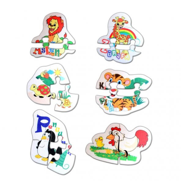 Hayvanlar 2+ Keçe Yapboz - Puzzle T003 ürün görseli 1