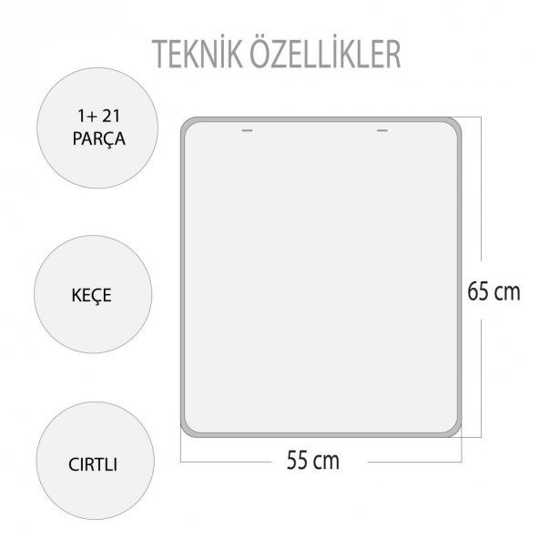Benim Programım Keçe Cırtlı Duvar Panosu - Resim 3