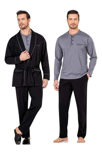 Erkek Penye Çeyiz Pijama Seti - Resim 3