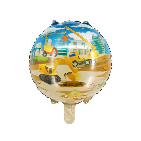 İnşaat Yuvarlak Folyo Balon 18 inç 40 cm ürün görseli 1