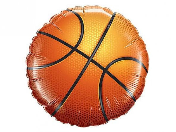 Basketball Topu Folyo Balon 18 inç 40 cm ürün görseli 1