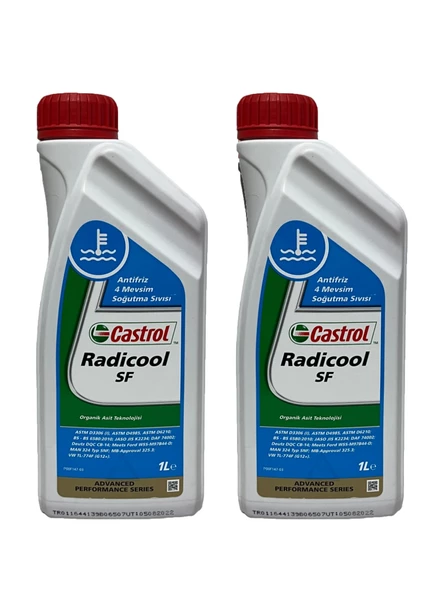 Castrol Radicool SF 4 Mevsimlik Kırmızı Antifriz 1 Litre 2 adet ürün görseli 1