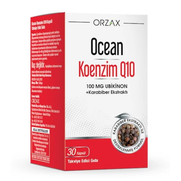 Ocean Coenzyme Q10 100mg 30 Kapsül ürün görseli 1