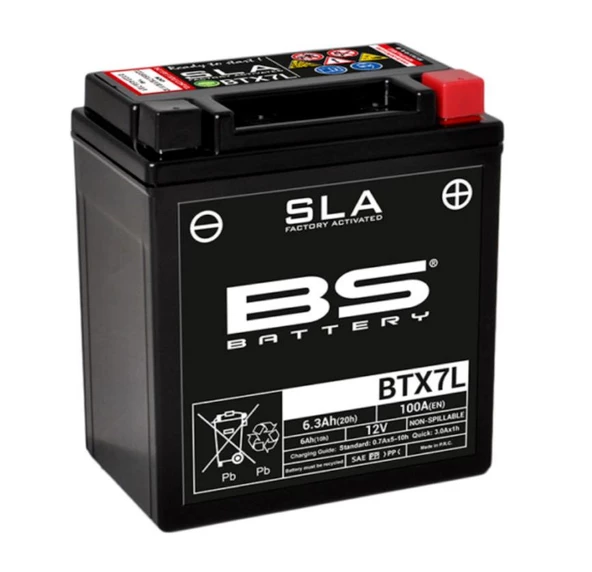 Bs Btx7l Sla 2012-2015 Honda CRF 250 L Uyumlu Akü Jel Akü ürün görseli 1
