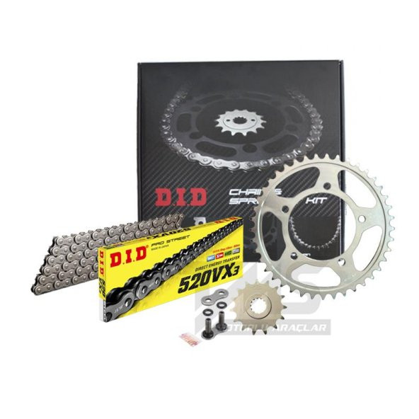 Did-Sunstar 2019-2021 Honda CRF 250 R Uyumlu Zincir Dişli Set Çelik Renk ürün görseli 1