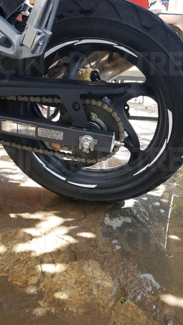 3 Parçalı Reflektif Beyaz Jant Şeridi Çınar Extreme - Resim 7