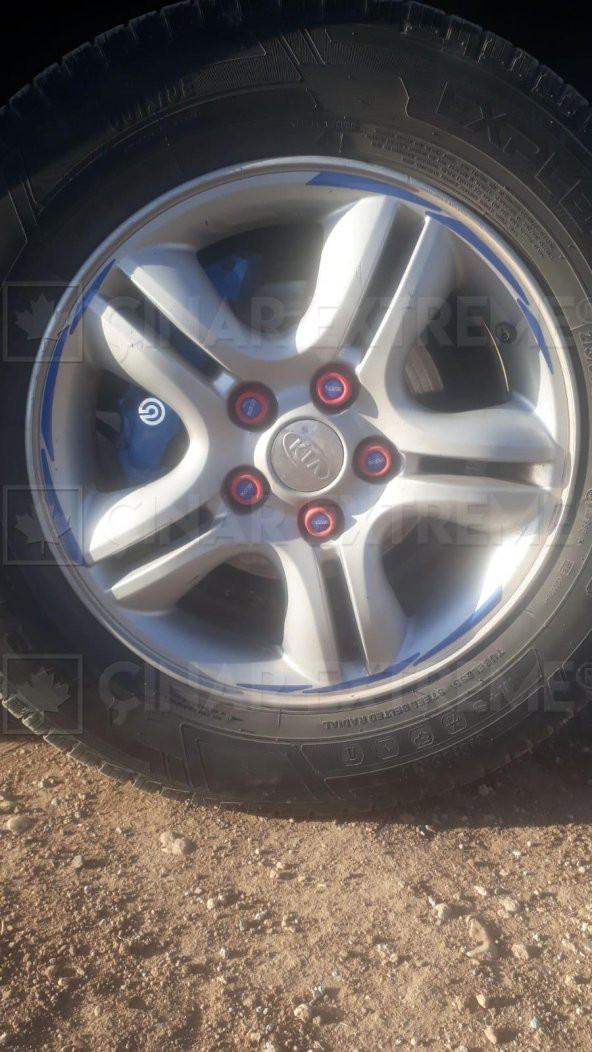 3 Parçalı Reflektif Mavi Jant Şeridi Çınar Extreme - Resim 7