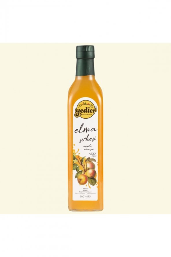 Yedier Katkısız Elma Sirkesi Doğal Fermente 500 Ml ürün görseli 1