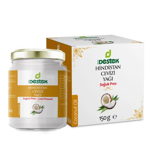 Destek Hindistan Cevizi Yağı (Soğuk Pres) 150 g ürün görseli 1