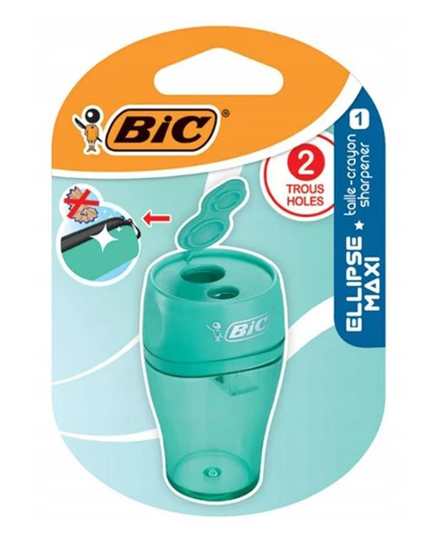 Bic Kalemtraş Maxi Ellipse Kapaklı İkili Blister ürün görseli 1