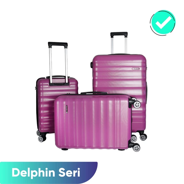 PTTAVM: Vegmann Delphin Violet 3 lü Valiz seti