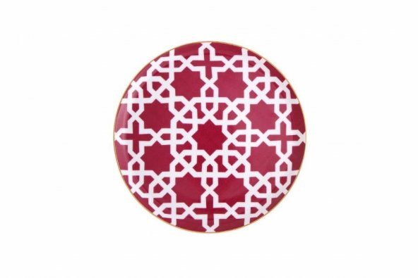 Porland Morocco Desen5 Fuşya Düz Tabak 20 cm 04A+P018861 ürün görseli 1