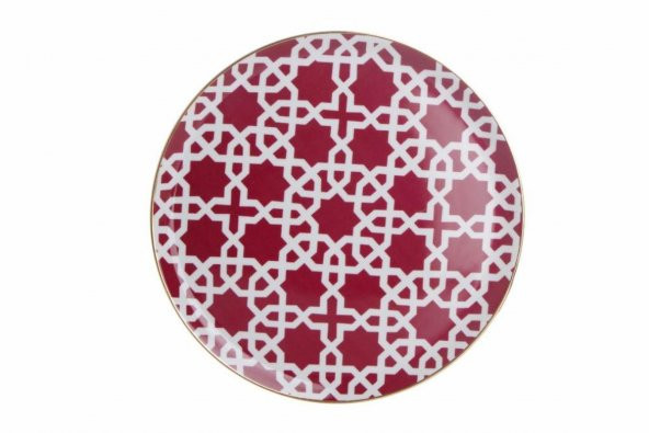 Porland Morocco Desen5 Fuşya Düz Tabak 28 cm 04A+P018771 ürün görseli 1