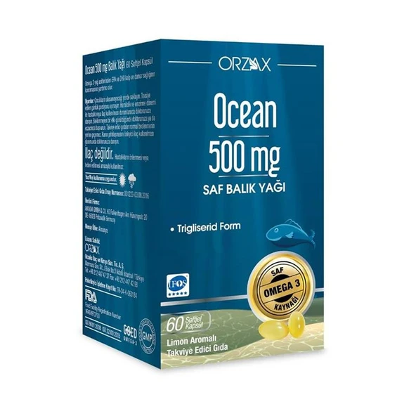 Ocean 500 mg Balık Yağı 60 Kapsül ürün görseli 1