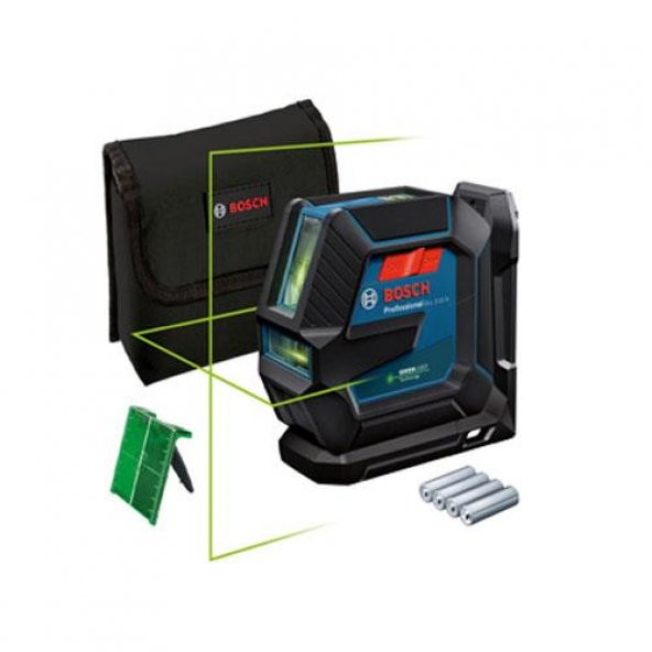 Bosch GLL 2-15 G Çapraz Çizgi Lazeri + LB10 0.601.063.W00 ürün görseli 1