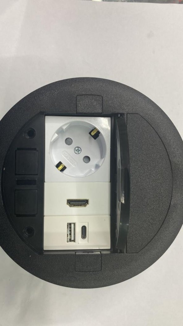 Masa Üstü Priz Typec+Usb Şarj+ Hdmı+ Priz - Resim 2