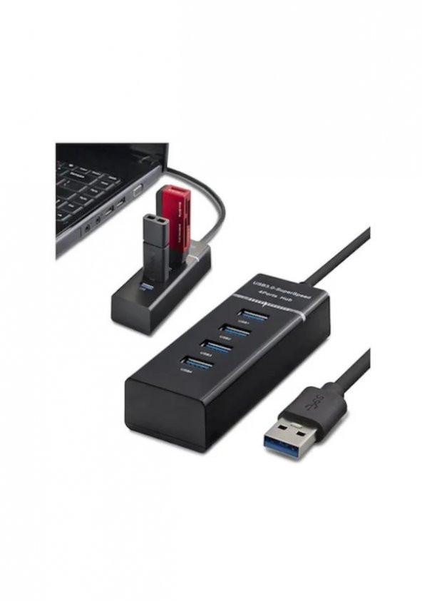 4 Port Usb 3.0 Hub - Usb Çoklayıcı 5Gbps Chipli Versiyon (533631929) ürün görseli 1