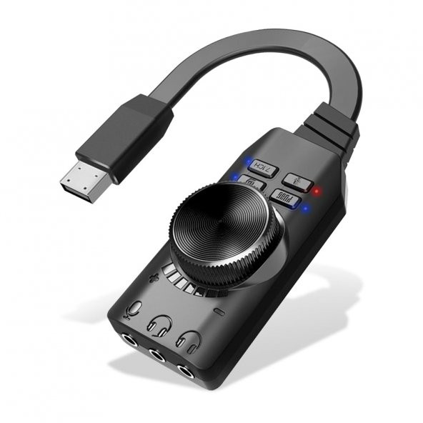 Plextone GS3 7.1 Kanal USB Mikrofon Girişli Harici Ses Kartı ürün görseli 1