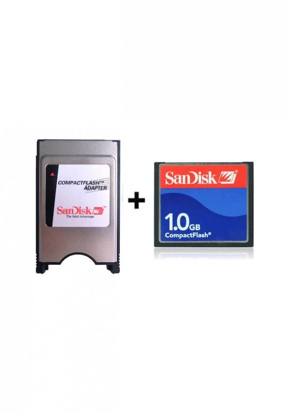 1 GB CF Kart Compact Flash + Pcmcia CF Adaptör - Resim 3