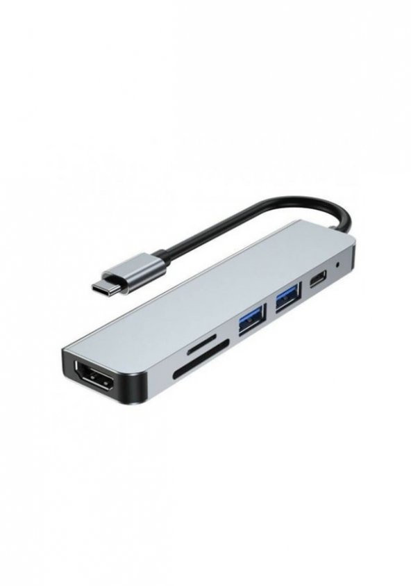 Type C To Hdmı Usb 3.0 Hub Çoklayıcı Usb-C Kart Okuyucu Kablo ürün görseli 1