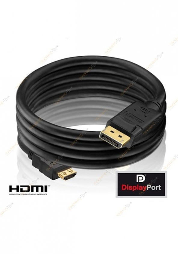 3M Metre Displayport To Hdmi Kablo - Ses Görüntü Çevirici Kablo ürün görseli 1