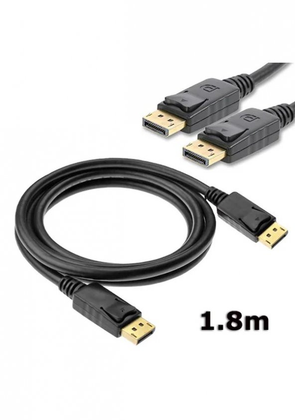 Displayport To Displayport Kablosu Display Port Dp Bağlantı 1.8M ürün görseli 1