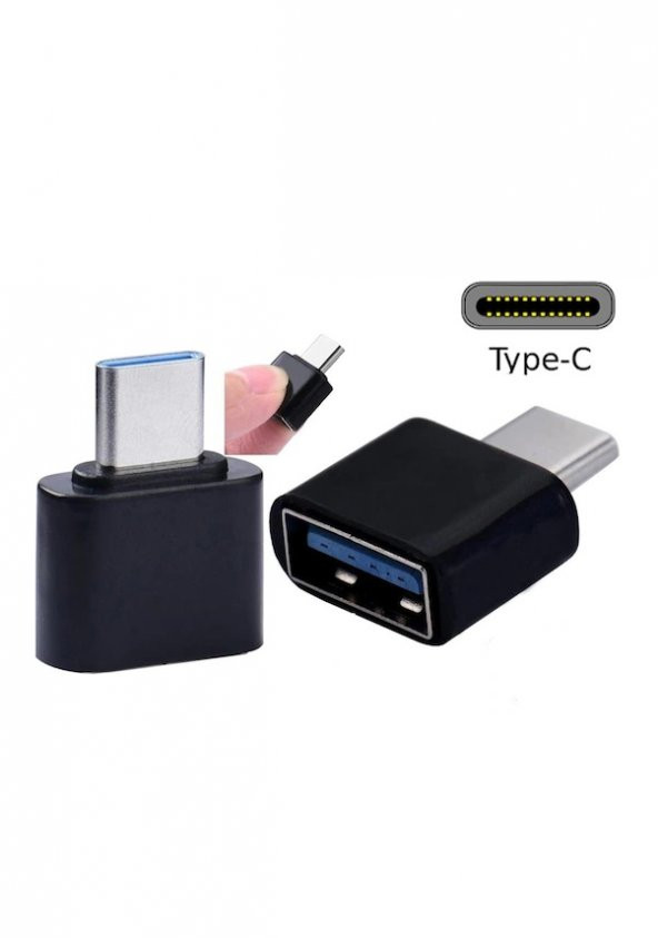 Mini Usb Type-C Otg Kablo Usb C Otg Çevirici Dönüştürücü ürün görseli 1