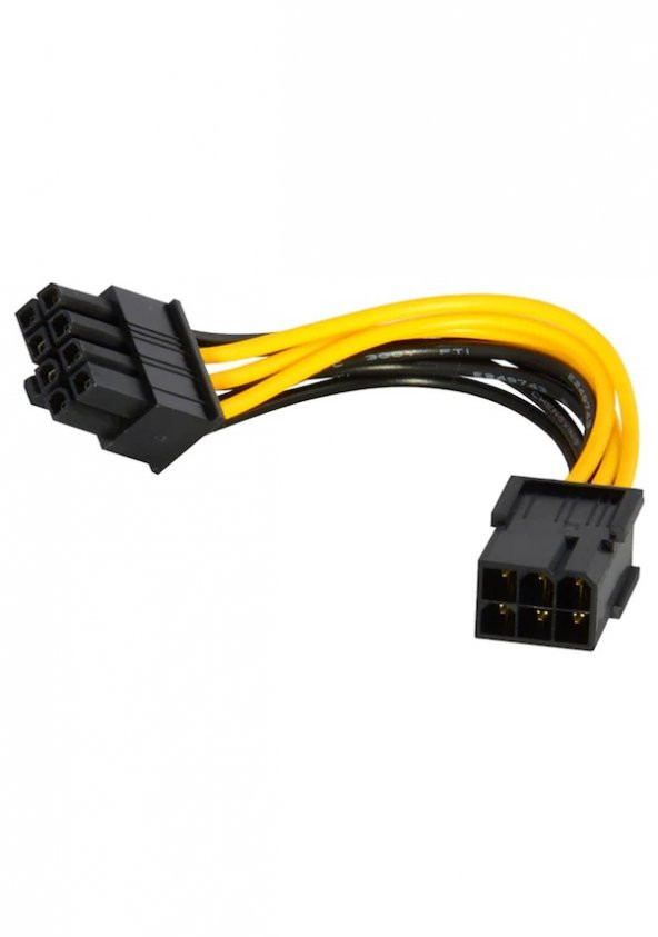 6 Pin To 8 Pin Ekran Kartı Mining Kart Bakır Power Güç Kablosu ürün görseli 1