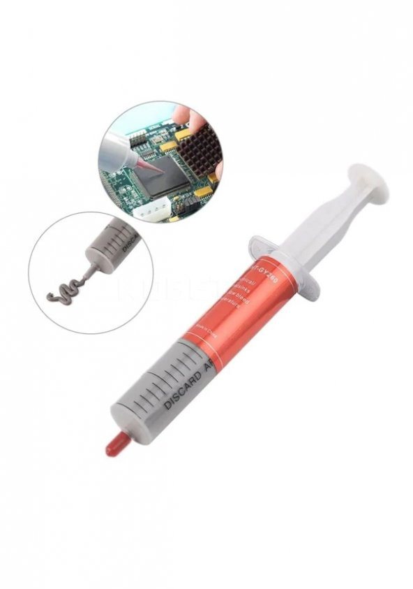 Gri Büyük Boy Termal Macun 30Gr Gümüş Alaşım Heatsink ürün görseli 1