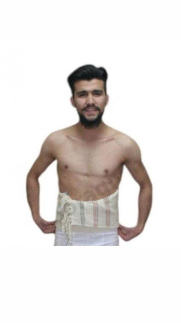 Bora Örme Yün Dolama Kuşak Bel Ağrısı Saçaklı Kuşak ürün görseli 1