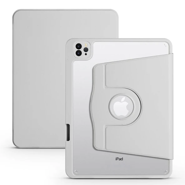 Zore Apple ile uyumlu iPad Air 10.9 2022 (5.Nesil) Kılıf Termik Kalem Bölmeli Dönebilen Standlı Kılıf ürün görseli 1
