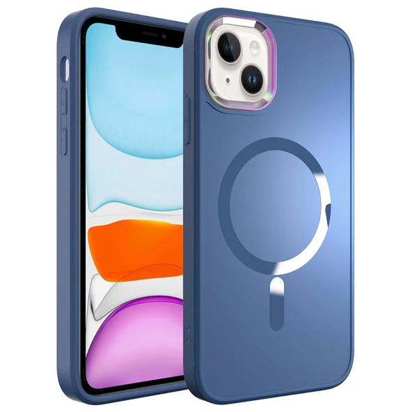 Zore Apple ile uyumlu iPhone 13 Kılıf M-safe Wireless Şarj Özellikli Stil Kapak ürün görseli 1