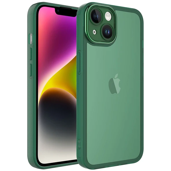 Zore Apple ile uyumlu iPhone 14 Kılıf Kamera Korumalı Transparan Post Kapak ürün görseli 1