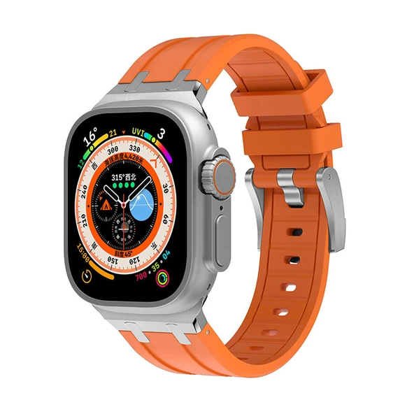 Zore Apple ile uyumlu Watch Ultra 49mm KRD-89 Silikon Kordon ürün görseli 1