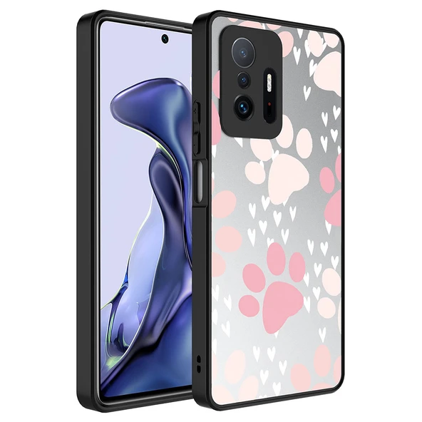 Zore Xiaomi ile uyumlu Mi 11T Pro 5G Kılıf Aynalı Desenli Kamera Korumalı Parlak Mirror Kapak ürün görseli 1