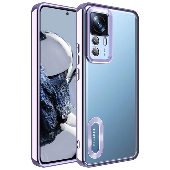 Zore Xiaomi ile uyumlu Mi 12T Pro Kılıf Kamera Korumalı Logo Gösteren Omega Kapak ürün görseli 1