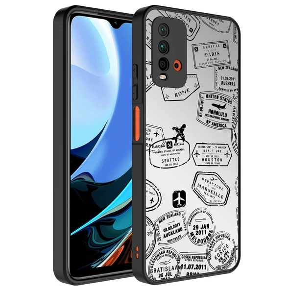 Zore Xiaomi ile uyumlu Redmi 9T Kılıf Aynalı Desenli Kamera Korumalı Parlak Mirror Kapak ürün görseli 1