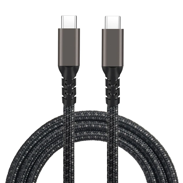 Zore 2.Jenerasyon Type-C to Type-C USB3.2 PD Data Kablosu 100W 20Gbps 4K@60Hz 1 Metre ürün görseli 1