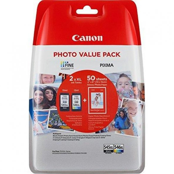 Canon  pg-46/cl-56 siyah ve renkli kartus seti ürün görseli 1