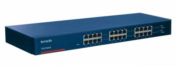 TENDA 24 PORT 10/100/1000 Rack Mountable TEG1024G ürün görseli 1