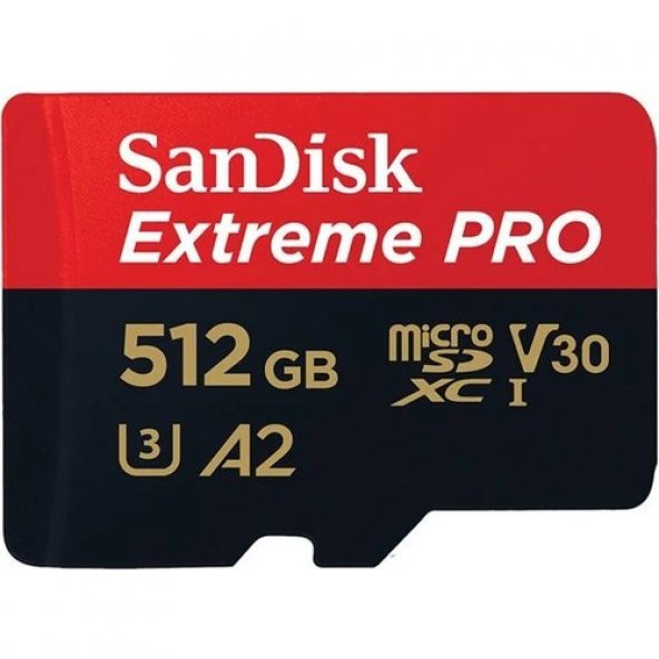 SANDISK 512GB MICRO SD EXTREME PRO  SDSQXCD-512G-GN6MA 512GB 200MB/S ürün görseli 1