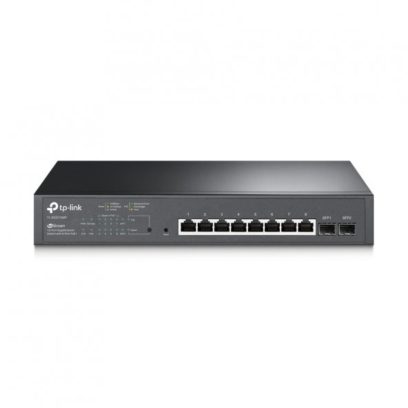 TP-LINK TL-SG2210MP 10 PORT 10/100/1000 Mbps GIGABIT MASAÜSTÜ PoE SMART SWITCH ürün görseli 1
