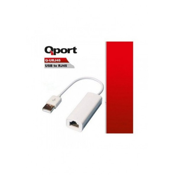 QPORT USB 2.0 to Ethernet 10/100 Çevirici-USB LAN Q-URJ45 ürün görseli 1