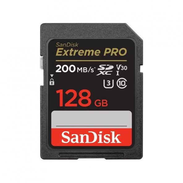 SANDISK 128GB SD KART 200Mb/s EXT PRO C10  SDSDXXD-128G-GN4IN ürün görseli 1