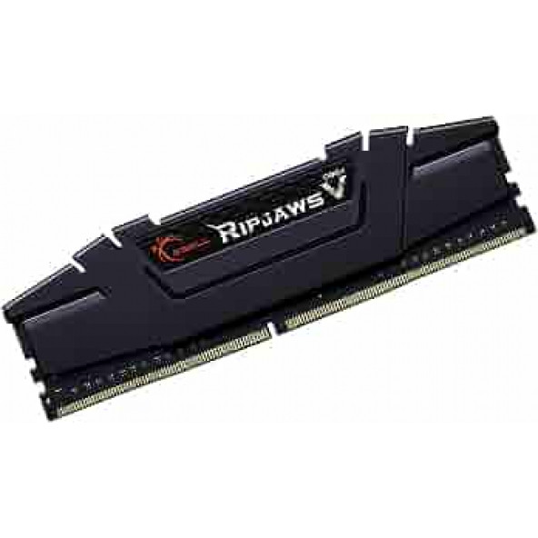 GSKILL RipjawsV Siyah DDR4-3200Mhz CL16 16GB 1X16GB 16-16-16-36 F4-3200C16S-16GVK ürün görseli 1